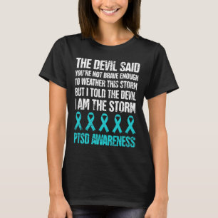 Camiseta Posto em dificuldades Sensibilização do Ptsd em st