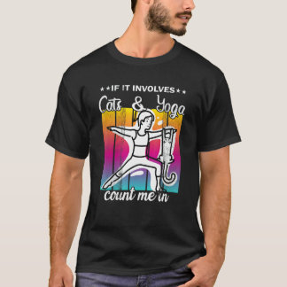 Camiseta Postura de Yoga de Gato Hora do Yoga