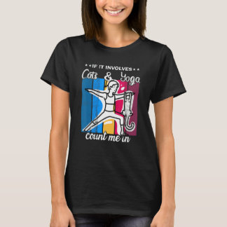 Camiseta Postura de Yoga de Gato Hora do Yoga 1