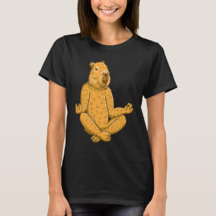 Camiseta Posturas de Yoga de Capivara Esporte de Treinament
