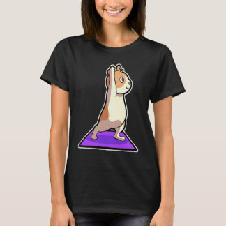Camiseta Posturas de Yoga de Hamster Esporte Ginástica Ohm 