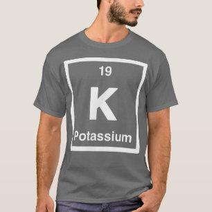Camiseta Potássio - K - Mesa periódica de elementos - Cien