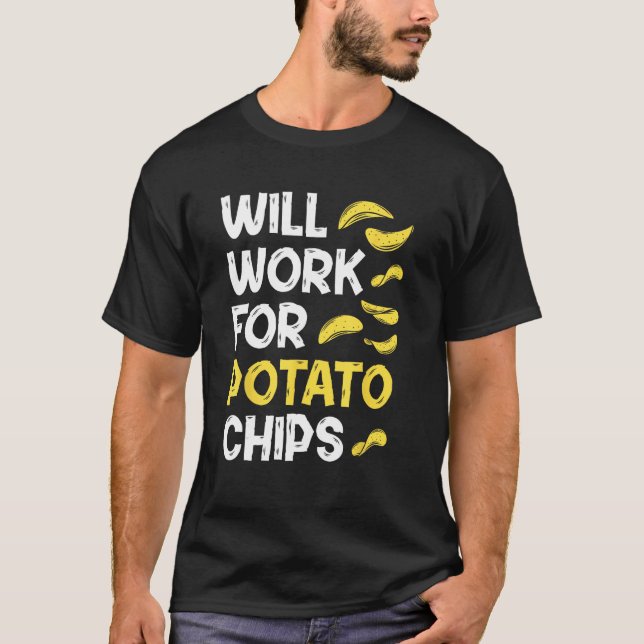 Camiseta Potato Chips u2013  Sarcastic Quote French Fry (Frente)