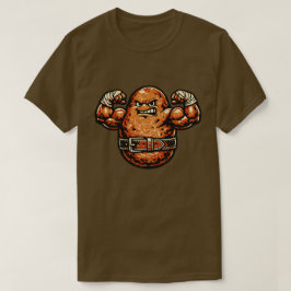 Camiseta Potato Powerhouse — Lutador Retro Vintage de Força