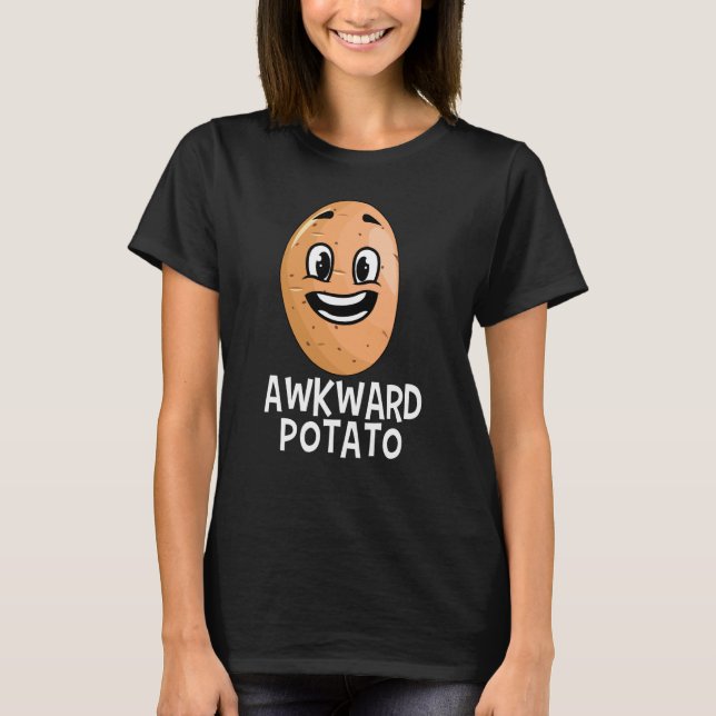Camiseta Potato Root Vegetable Vegan Vegetarian Awkward (Frente)