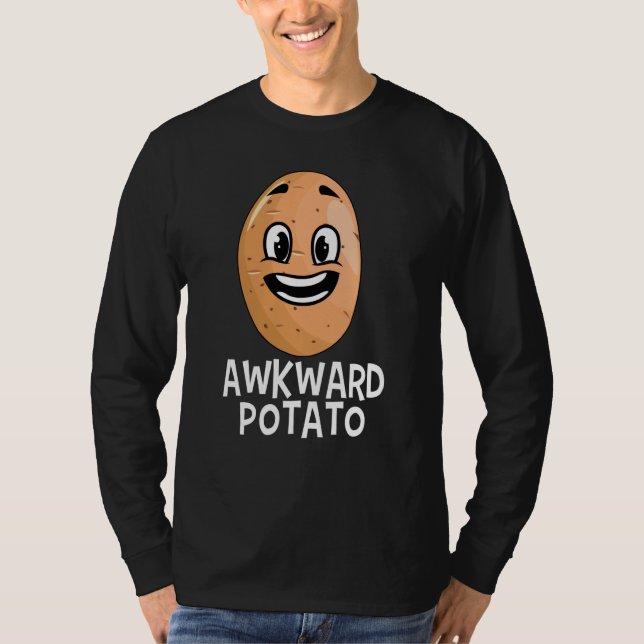 Camiseta Potato Root Vegetable Vegan Vegetarian Awkward (Frente)