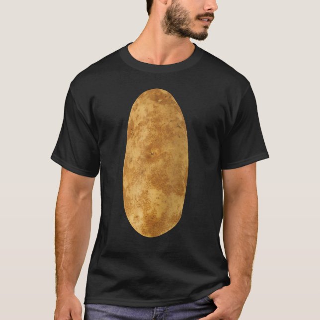 Camiseta Potatoe Mmmmm Batatas Figurino de Halloween (Frente)