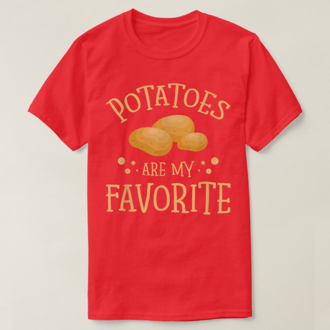 Camiseta Potatoes Are My Favorite Vegetarian Tater Tot Frie (Frente do Design)