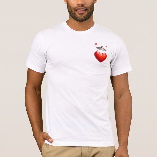 Camiseta Pote Cardíaco Excessivo: Amor Vazio com Ritmo (Frente)