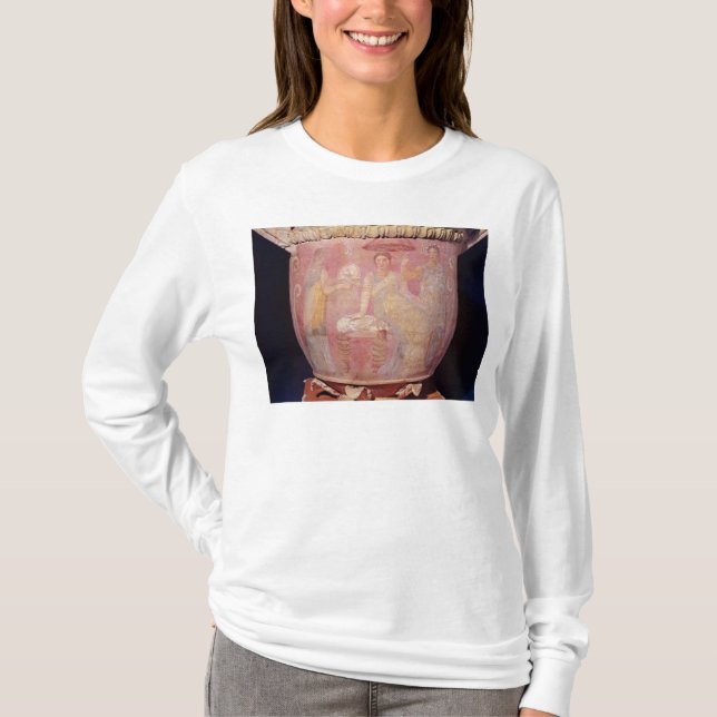 Camiseta Pote com uma cena das mulheres que banham-se (Frente)