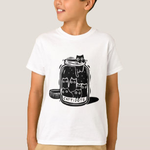 Camiseta Pote de Antidepressivo de Gato Cattidote Piada de