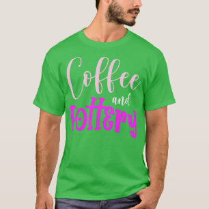 Camiseta Pote De Café, Fedido À Mão,