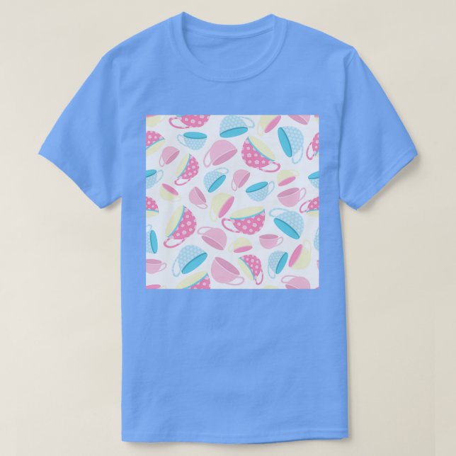 Camiseta Pote de chá do Neck Gaiter do Tea Party e Gat do N (Frente do Design)