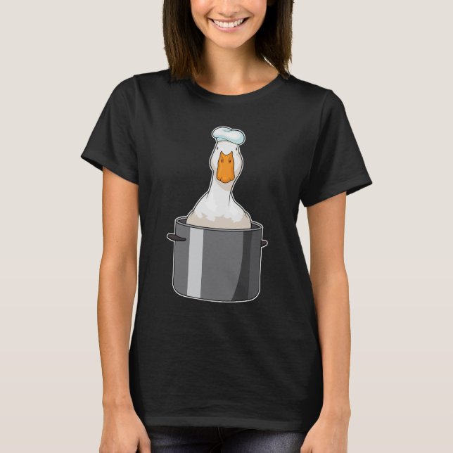 Camiseta Pote de Cozinhar Duck Chef (Frente)