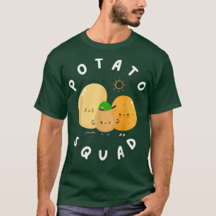 Camiseta POTE de Equipe de Batata Vegetal de Batata Fogueir