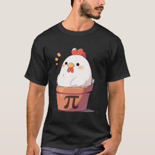 Camiseta Pote de frango Homens no Dia da Pi Mulheres Crianç