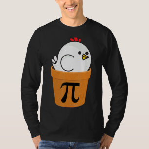 Camiseta Pote De Frango Pi Engraçado Matemática Dia 2