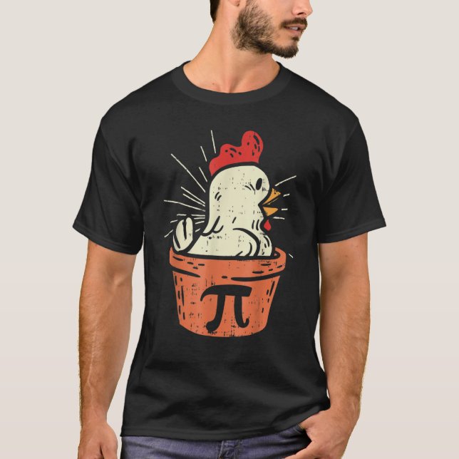 Camiseta Pote de frango Pie Math Pun Pote Pi (Frente)