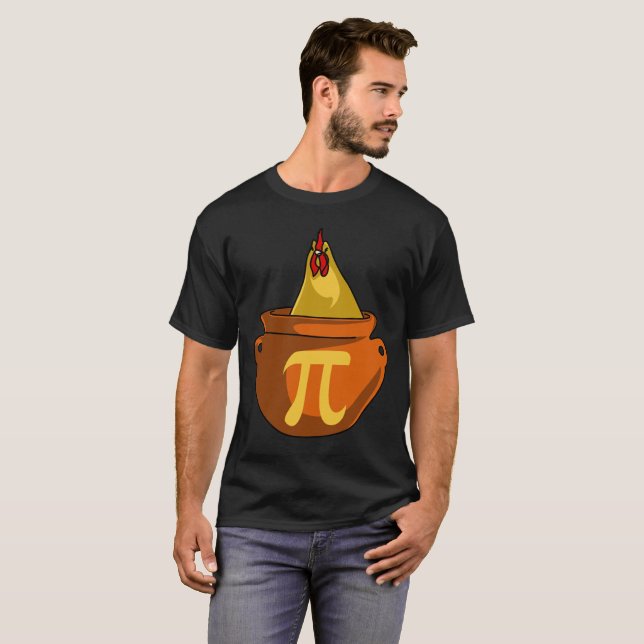Camiseta Pote de frango Torre Engraçado Ciência Matemática  (Frente Completa)