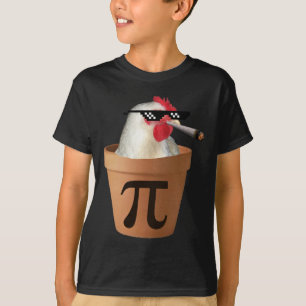 Camiseta Pote de frango Torta Engraçada Matemática Pi Dia