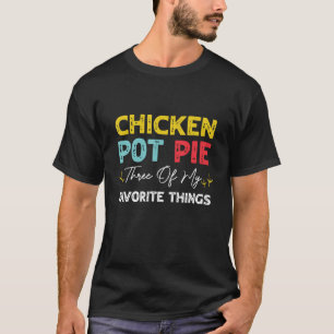 Camiseta Pote De Frango Três Das Minhas Coisas Favoritas Pi
