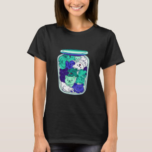 Camiseta Pote de Gatos MLM Orgulho MLM LGBT Bandeira Gay Ma
