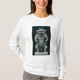 Camiseta Pote de Kohl sob a forma do deus Bes, reino novo,