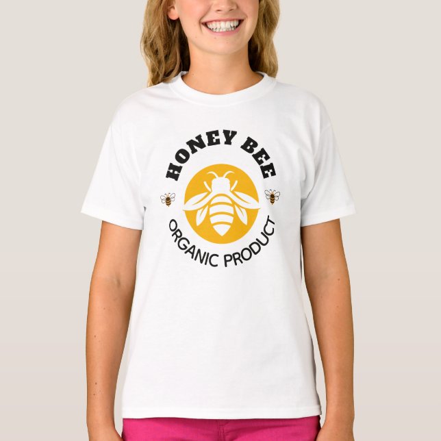 Camiseta Pote de Mel Abelha Mel Colmeia Apiário (Frente)