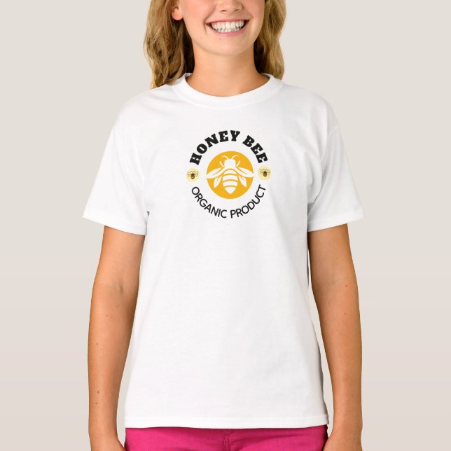 Camiseta Pote de Mel Abelha Mel Colmeia Apiário (Frente)
