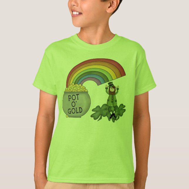 Camiseta Pote de ouro irlandês (Frente)