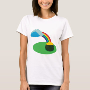 Camiseta Pote de T-Shirt Dourado