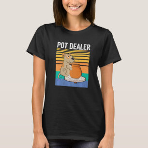 Camiseta Pote Dealer Pottery Vintage Dog Potter Esculpindo