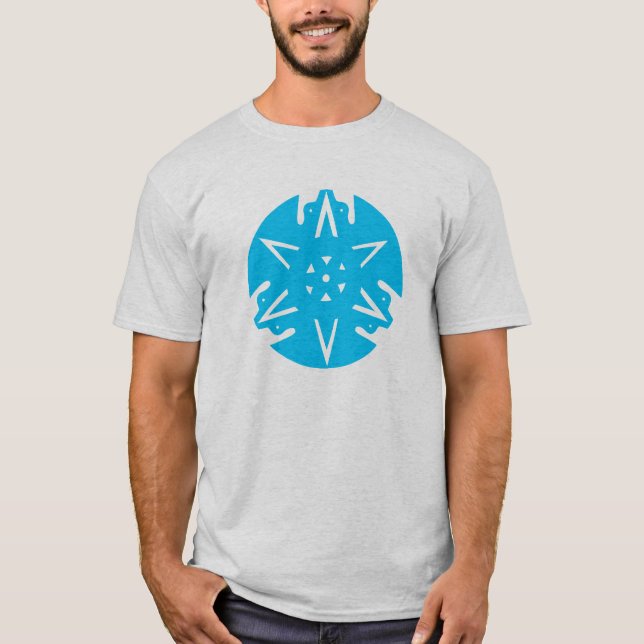 Camiseta Pote do arco-íris da estrela do pássaro do tempo (Frente)