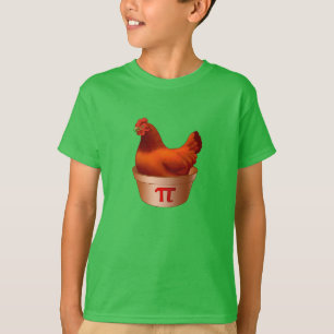 Camiseta Pote Engraçado Pi (Pie) Red Hen