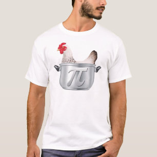 Camiseta Pote Pi da galinha - matemática engraçada