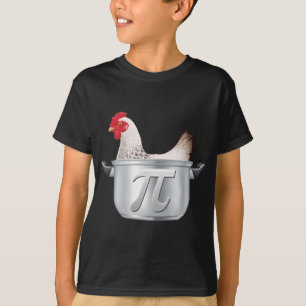 Camiseta Pote Pi da galinha - matemática engraçada
