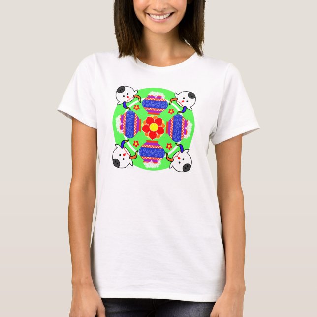 Camiseta Pote Pongal e Cow Kolam (Frente)