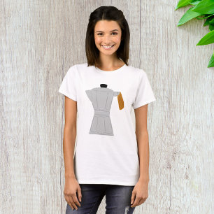 Camiseta Pote Vintage Moka Café Maker Retro Espresso