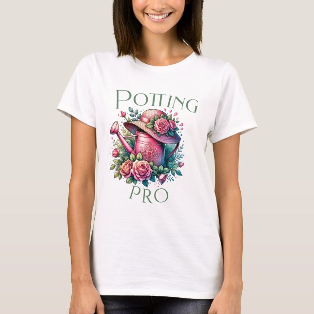 Camiseta Potência A Água Rosa Pró Pode Jardinar T-Shirt Bra (Frente)