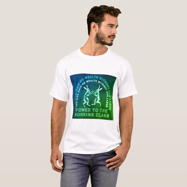 Camiseta Potência à classe trabalhadora (Frente Completa)