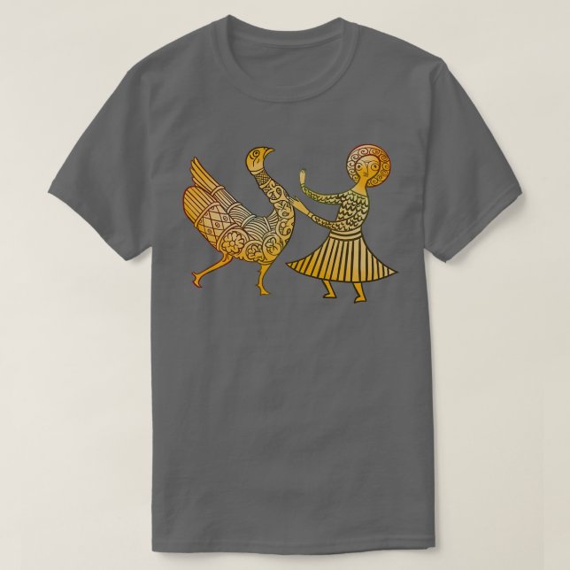 Camiseta Potência Bizantina Dançante (Frente do Design)