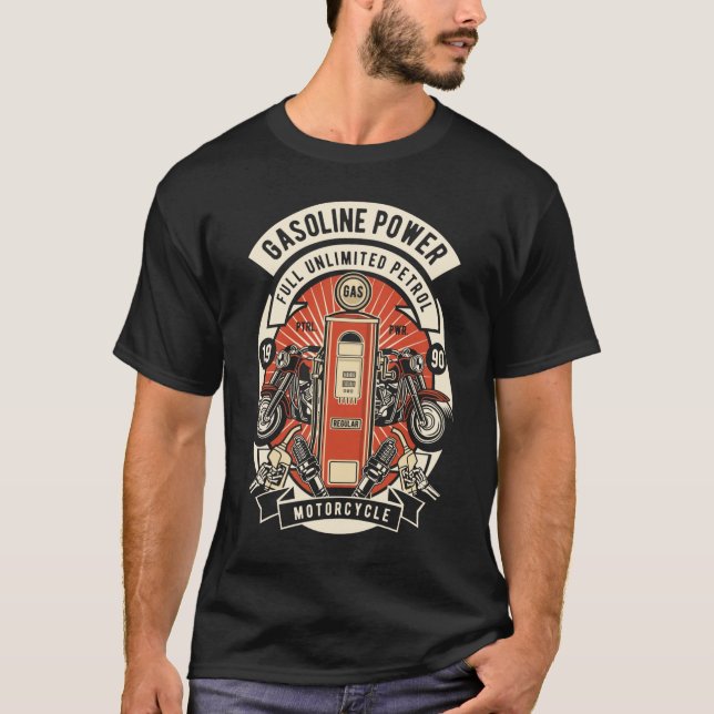 Camiseta Potência da gasolina (Frente)