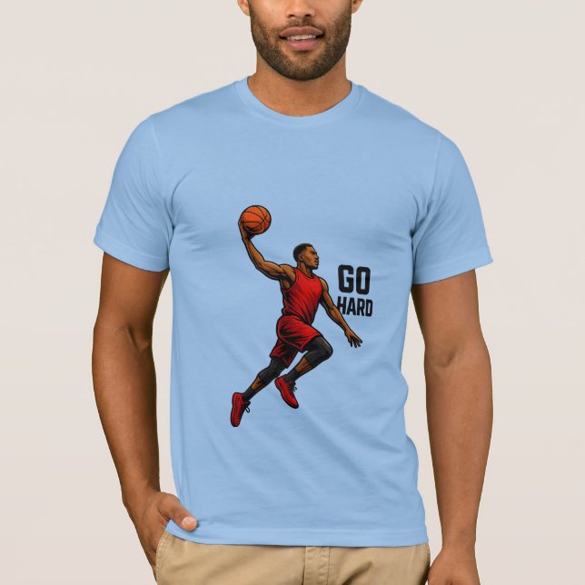 Camiseta Potência de basquete Mover T-Shirt - Forte mente (Frente)