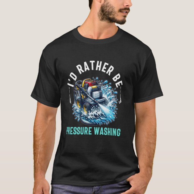 Camiseta Potência de lavagem da pressão para Pais de lavage (Frente)