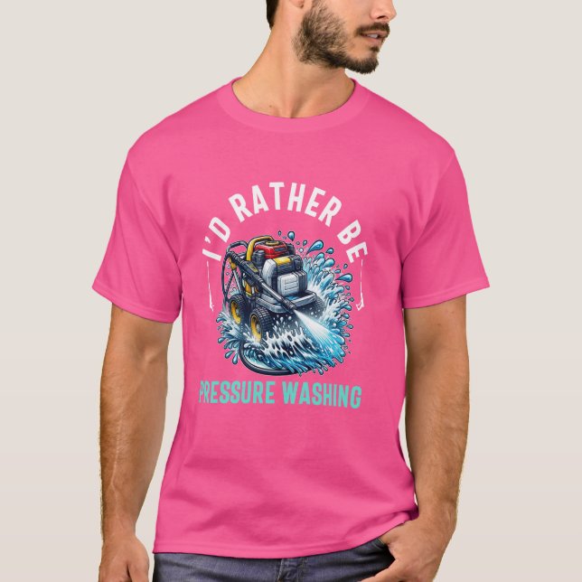 Camiseta Potência de lavagem da pressão para Pais de lavage (Frente)