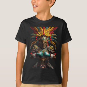 Camiseta Potência do Guerreiro Asteca no Boxim Mexicano