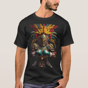 Camiseta Potência do Guerreiro Asteca no Boxim Mexicano