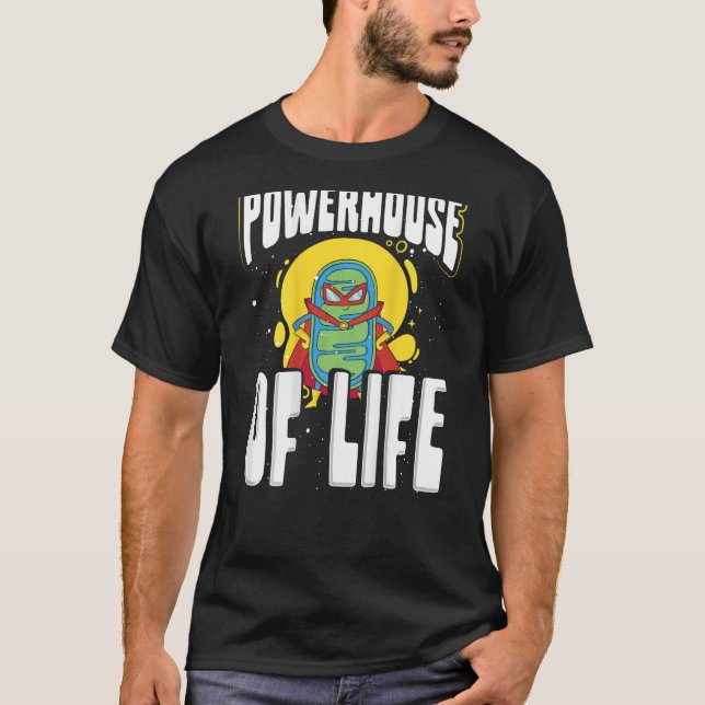 Camiseta Potência Do Professor De Biologia De Impressões Di (Frente)