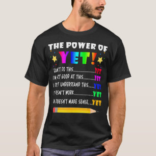 Camiseta Potência Do Professor De Mindset De Crescimento Ai