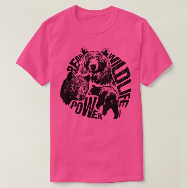 Camiseta Potência do urso II (Frente do Design)